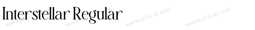 Interstellar Regular字体转换 Interstellar Regular字体转换